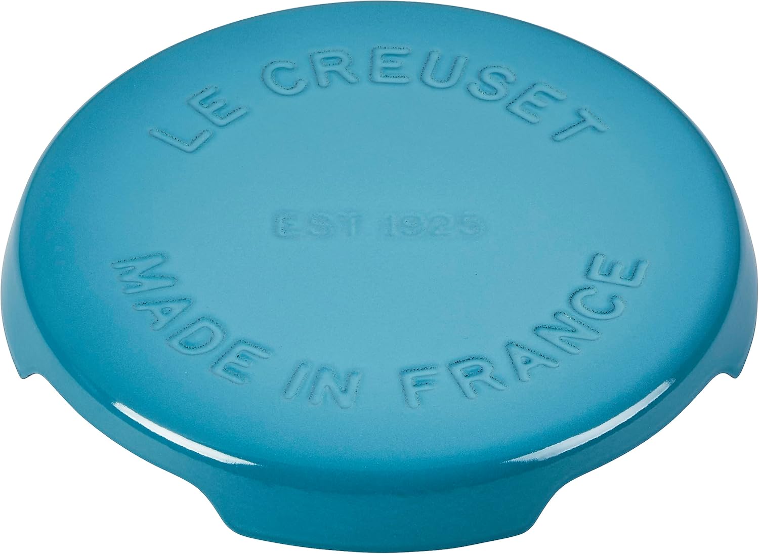 Le Creuset Salvamanteles Signature de hierro fundido esmaltado, 8.8 pulgadas, Caribe