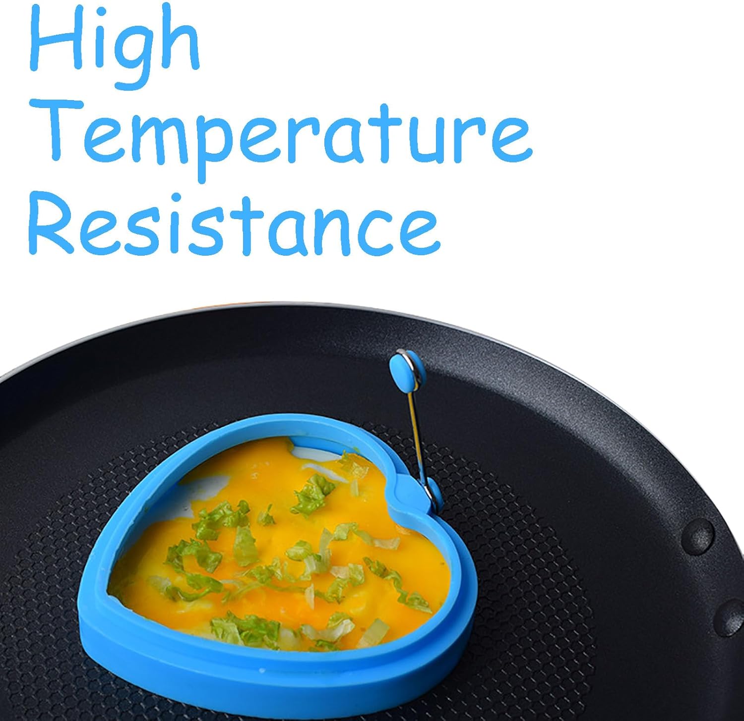Moldes de silicona para huevos, paquete de 5 moldes reutilizables para huevos fritos con un cepillo de aceite, anillos de cocina antiadherentes,