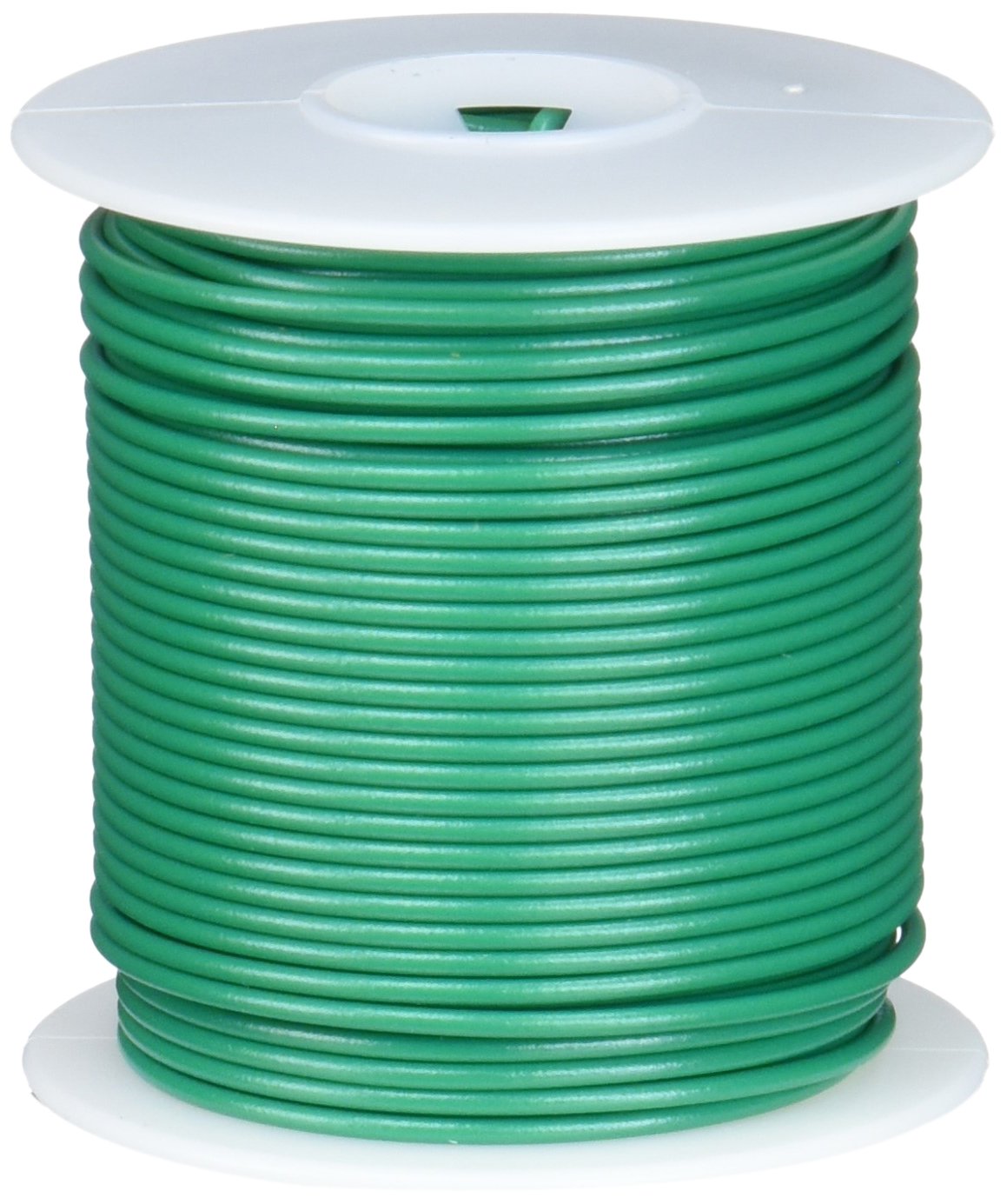 Remington Industries 22UL1007SLDGRE UL1007 Cable de conexión sólido calibre 22 AWG, 300 V, 0.0253 pulgadas de diámetro, 100 pies de longitud, verde