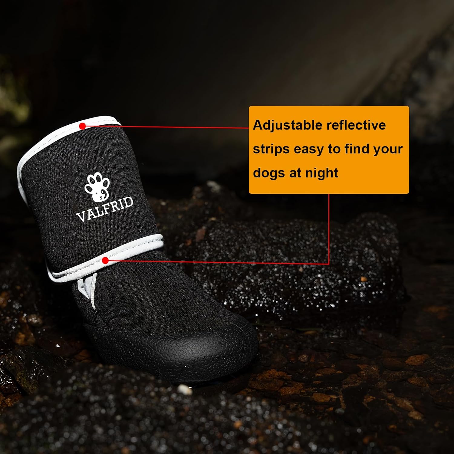 Zapatos para perro, botas de lluvia impermeables para invierno y días nevados, pavimento caliente de verano, botines para perros pequeños, medianos