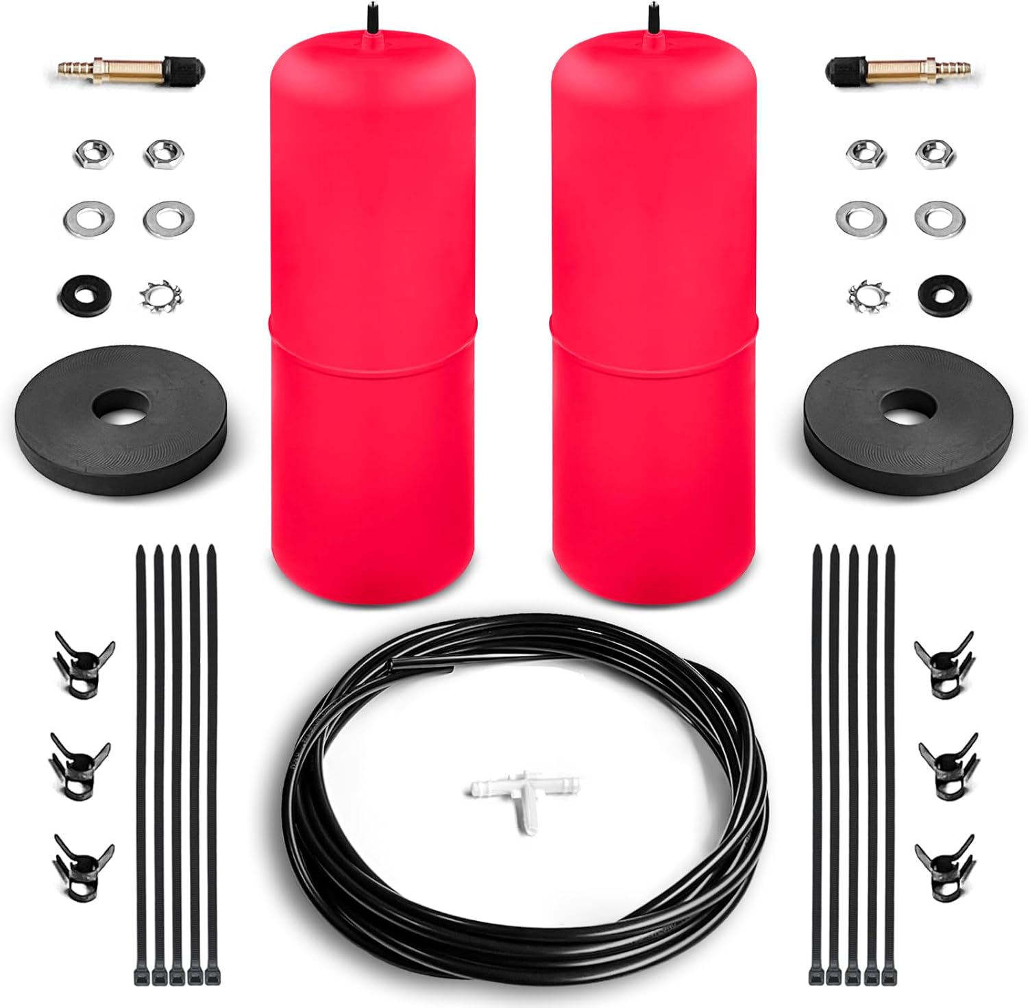 Kit de suspensión de bolsa de resorte compatible con Ram 15001500 Classic Pickups 09-22 Heavy Duty Air Ride Helper Spring Bag Ultimate Plus