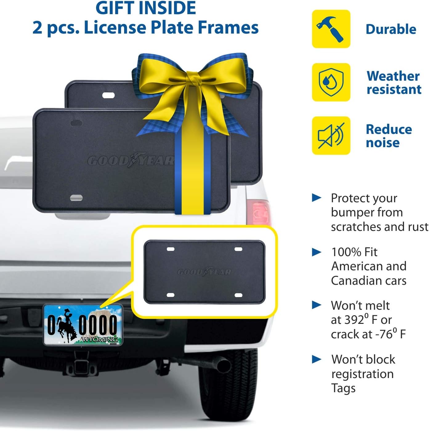 Goodyear Deflectores de ventana de canal inastillables para Buick Encore 2013-2023, protectores de lluvia, viseras para automóviles, deflector de