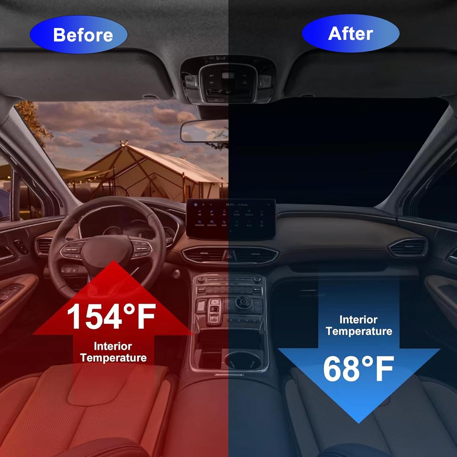Fundas de coche para automóviles con Nissan X-Trail, aplicables a la mayoría de modelos de 184.3 x 72.4 x 67.9 pies. Funda de algodón para