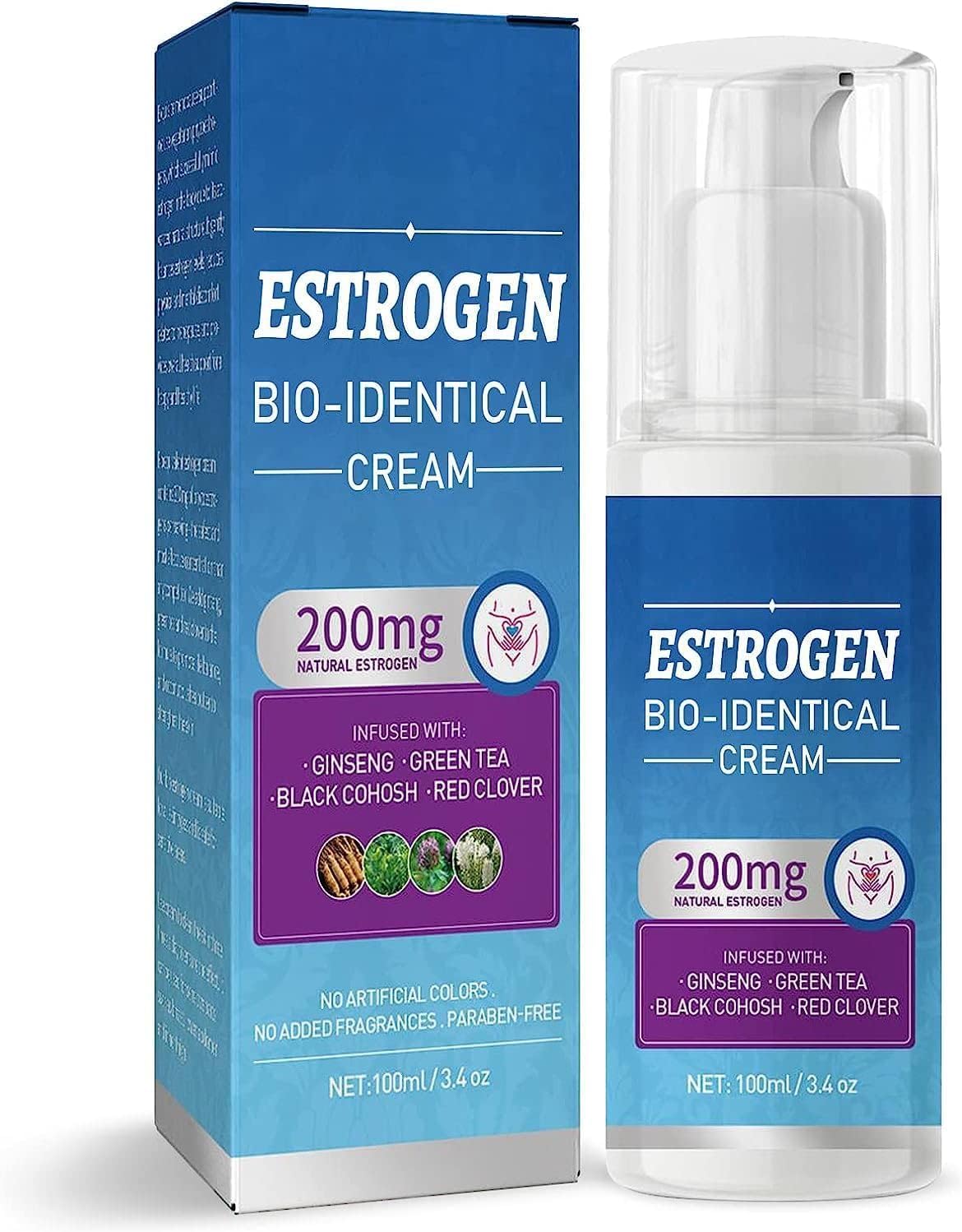 Topicy Crema de estrógeno, crema de estrógeno natural para mujeres, alivio de la menopausia, apoyo para el equilibrio corporal