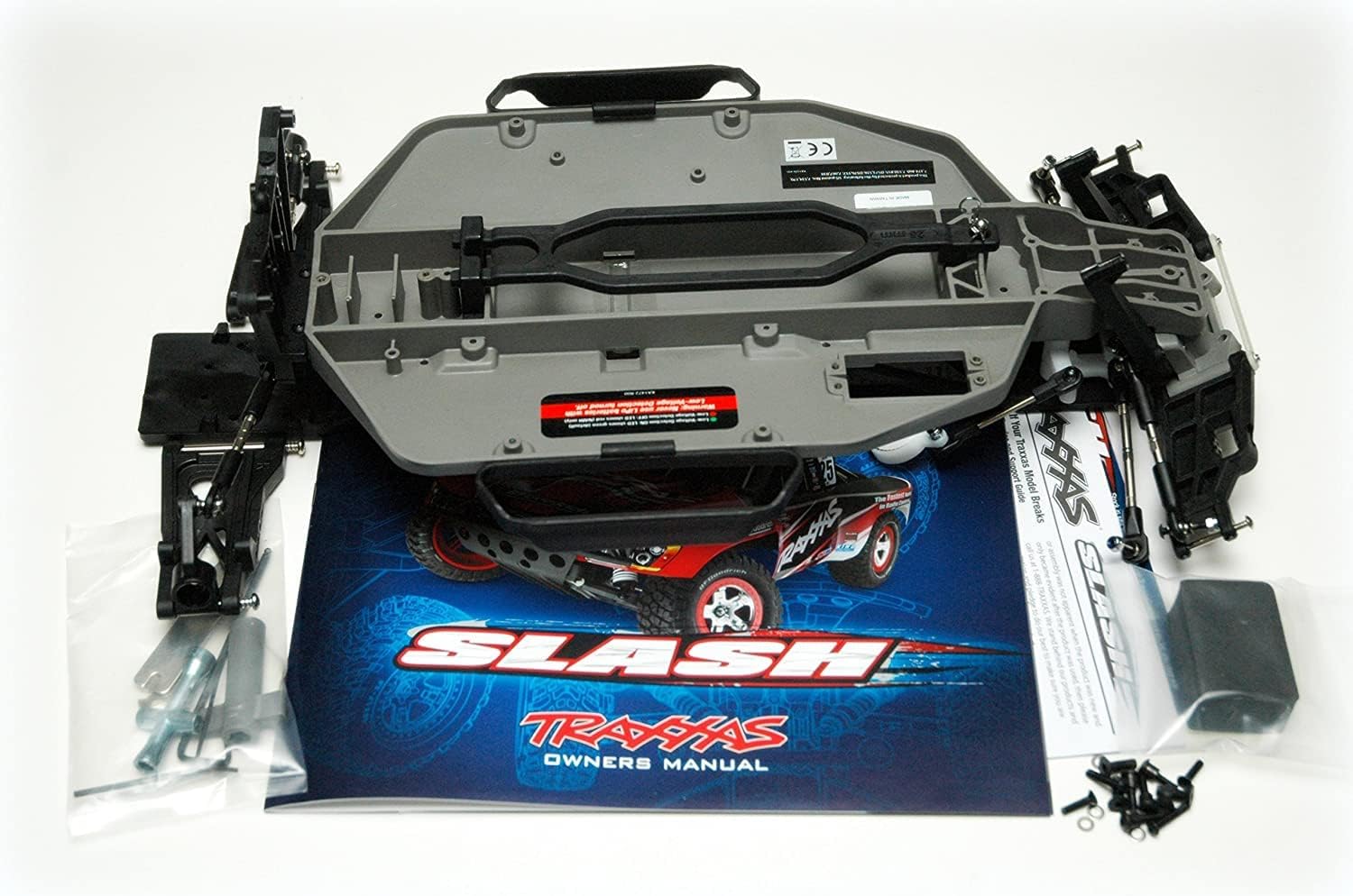 Paquete de chasis gris para Traxxas Slash 2WD, convierte un estampido, Rustler o bandido en un camión SCT de recorrido corto, construye un coche de