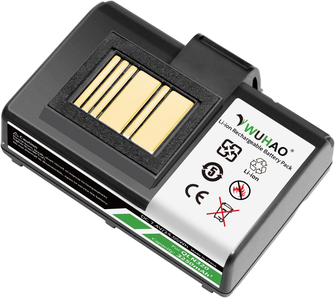 WUHAO Batería de repuesto para impresora Zebra ZQ520 2023 actualizada 3250mAh para impresoras Zebra QLn320 QLn220 ZQ500 ZQ510 ZQ610 ZQ610HC ZQ620