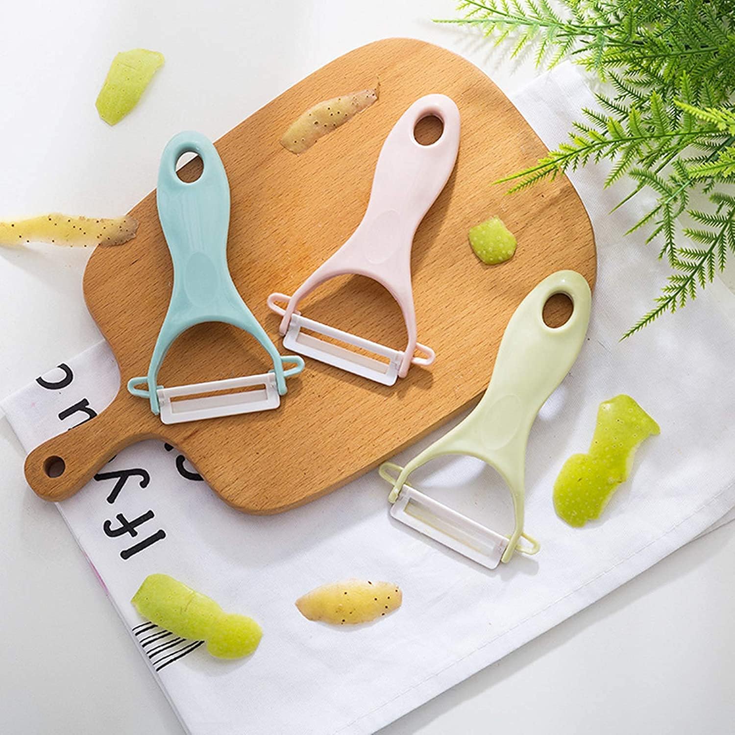 Peladores de patatas, paquete de 3, peladores de frutas, peladores de patatas, pepino, peladores de manzana para cocina, peladores de verduras