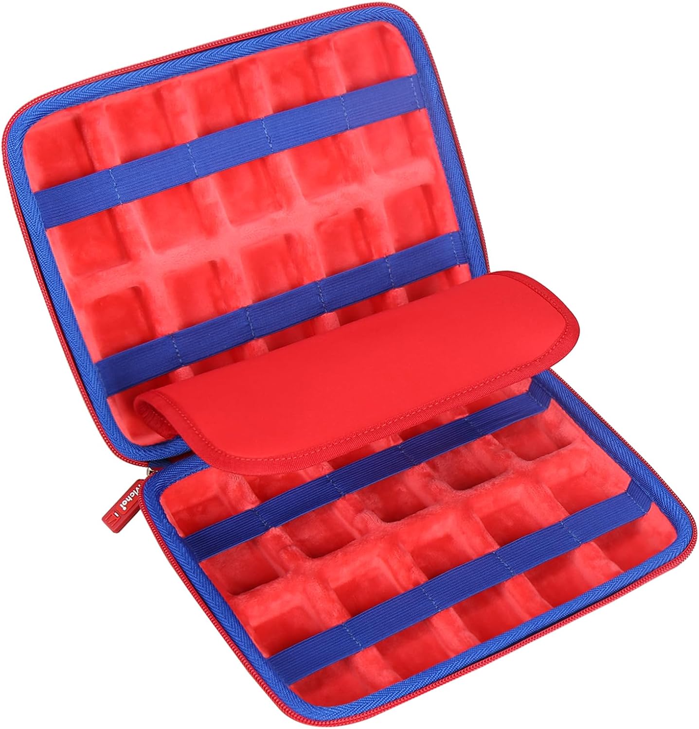 Mchoi Estuche de transporte a prueba de golpes para Hot Wheels 20 coches, organizador de auto de juguete para tu caja de cerillas, color rojo, solo