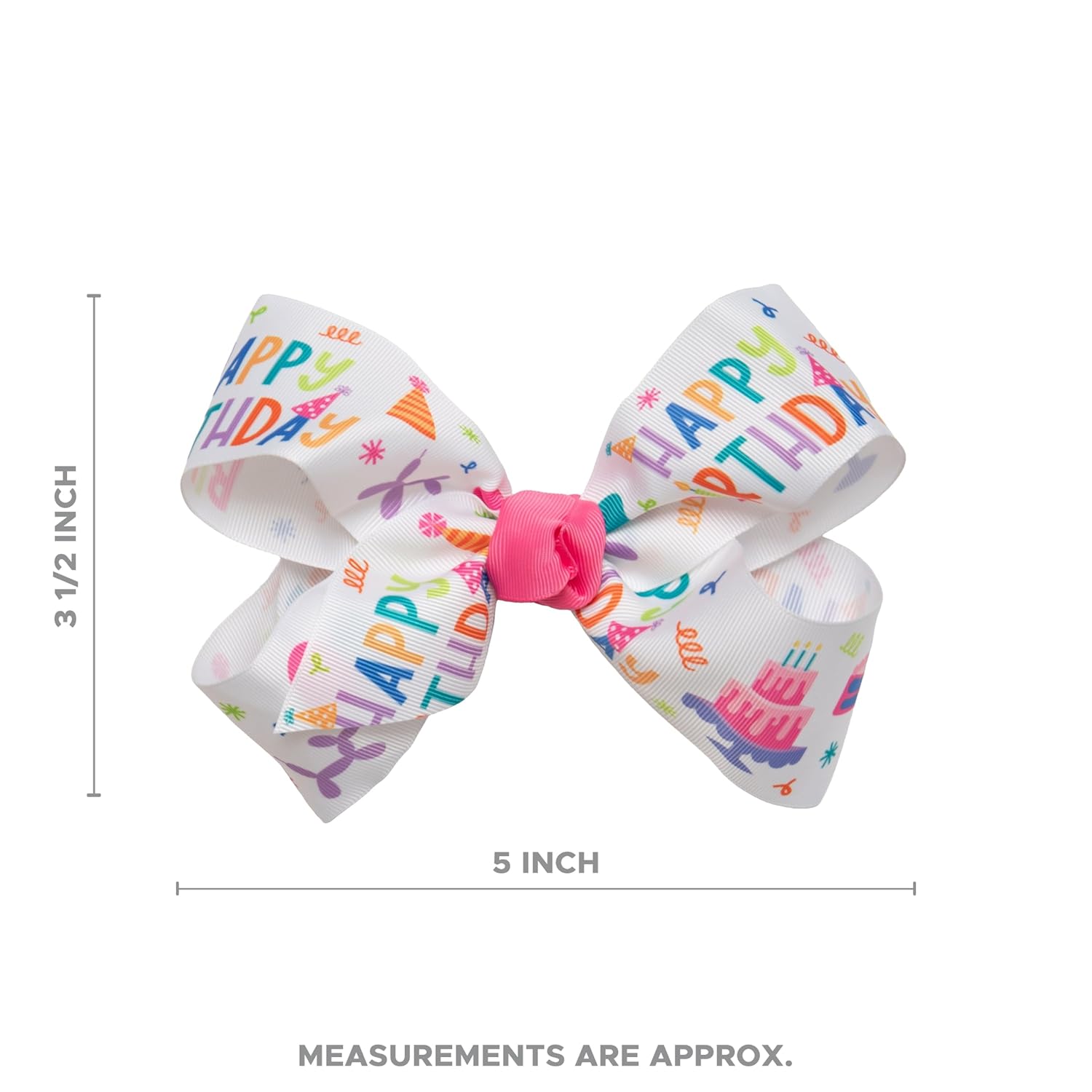 HAIRBOWS – Lazo de grogrén para niñas con nudo envolvente en el centro en una pinza para el cabello, para todas las edades y tipos de cabello, lazos
