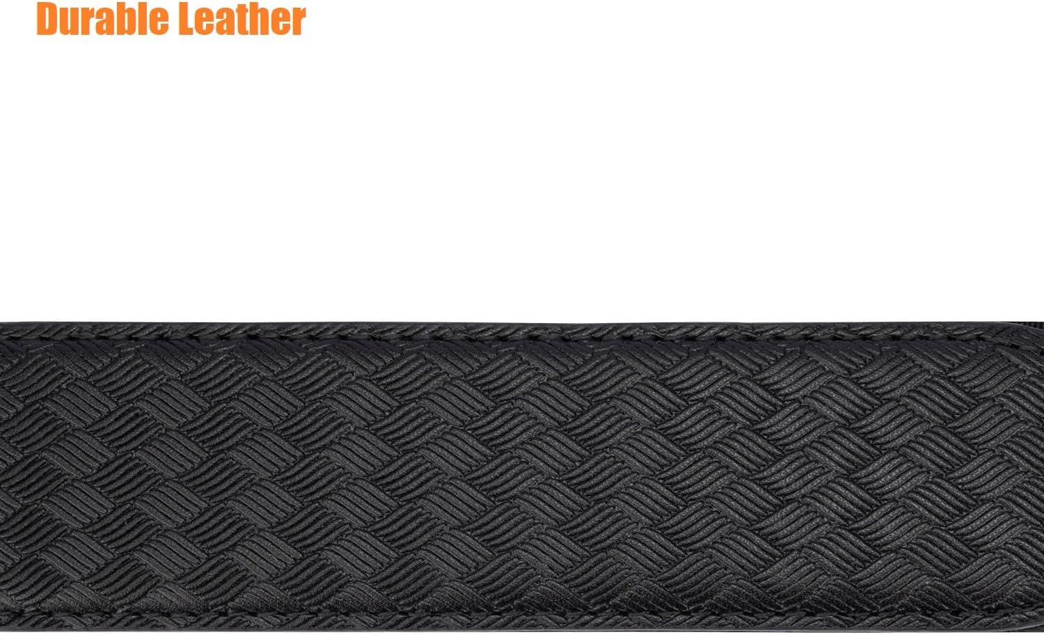 TACNEX Cinturón interior para cinturón de servicio policial reversible de cuero debajo del cinturón, forro de bucle sin hebilla de seguridad de 1.5
