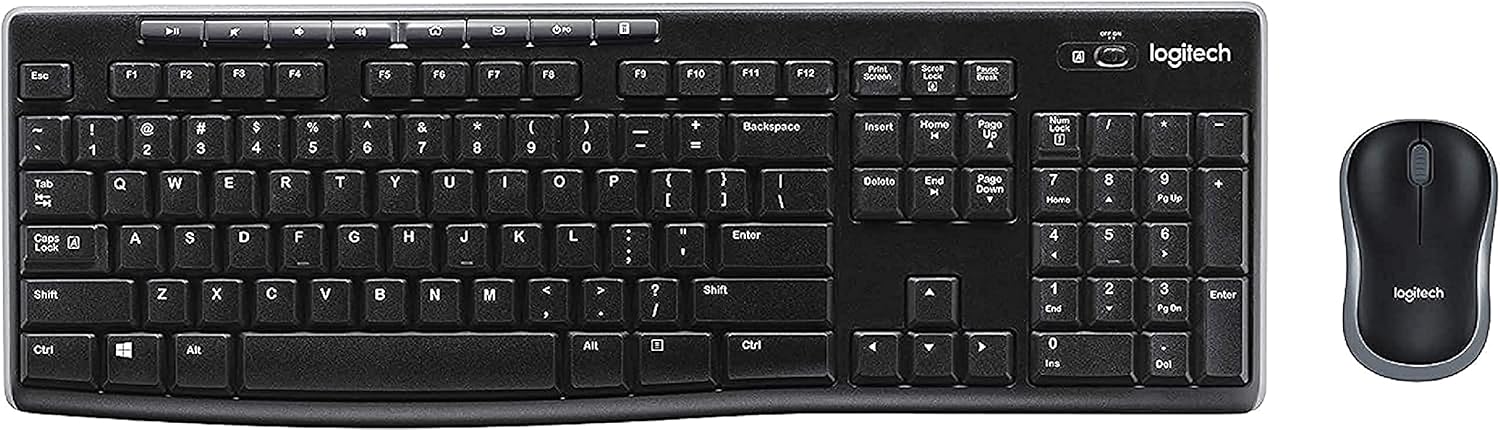 Logitech Combo inalámbrico MK270 con teclado y mouse – (renovado)