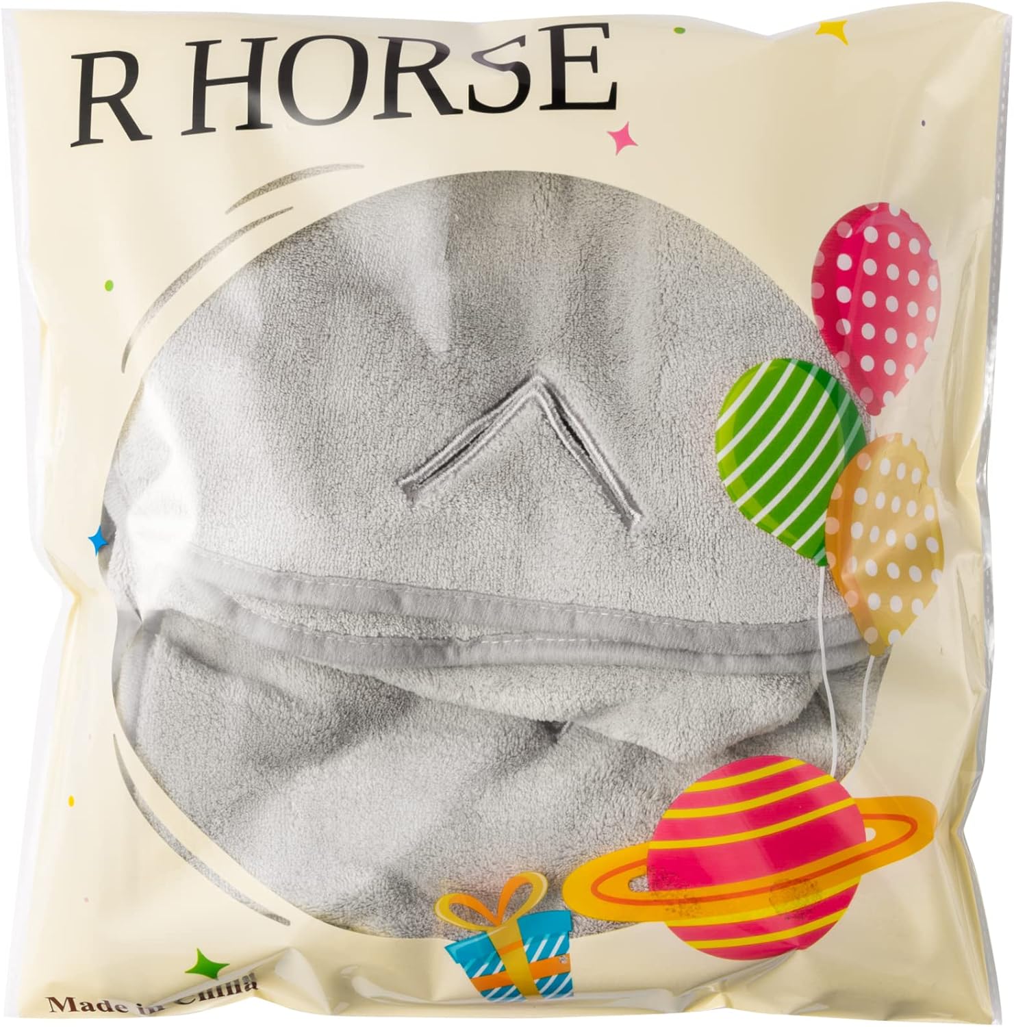 R HORSE 4 toallas de mano grises con bucles para colgar, toalla de mano suave y gruesa para cocina, toalla seca para cocina y baño