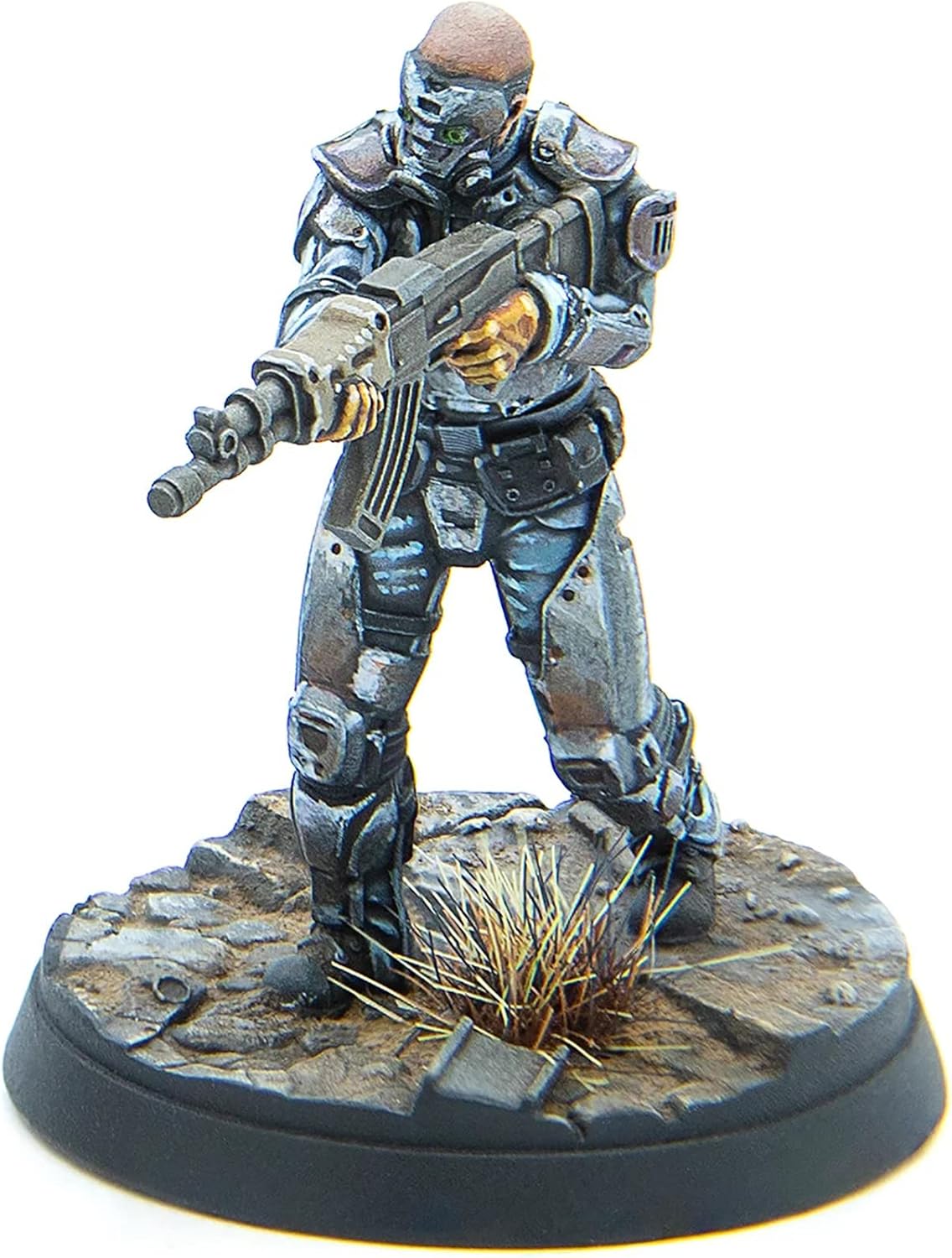 Modiphius Entertainment Ltd Fallout Wasteland Warfare Enclave-Assault Force – 6 miniaturas, figuras de resina de calidad sin pintar de 1.260 in,