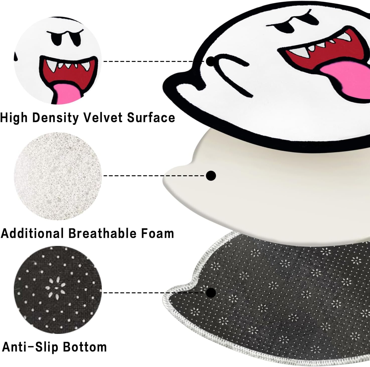 Alfombra de baño de Halloween para baño, fantasma de Halloween, absorbente y antideslizante, bonita alfombra de ducha, lavable y suave para
