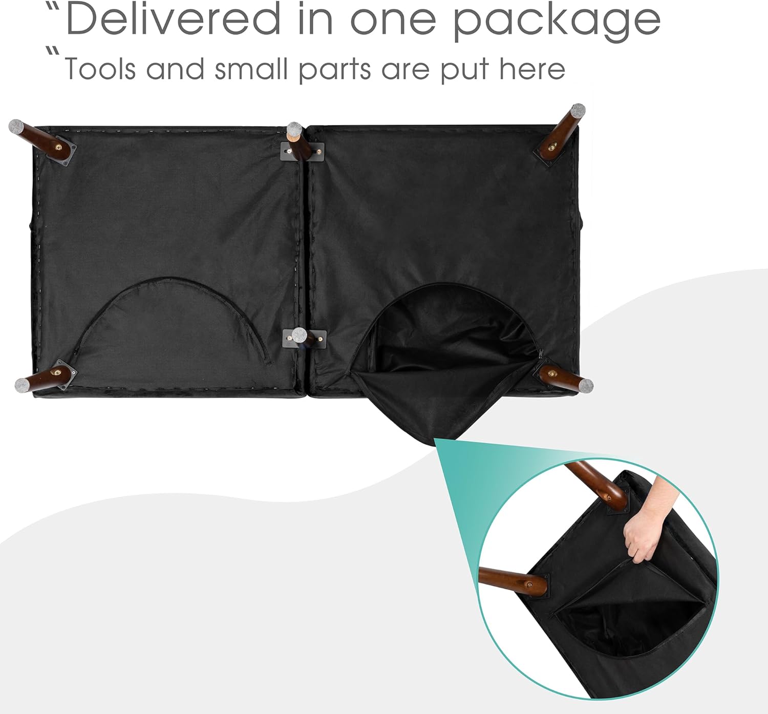 Meilocar Sofá cama de terciopelo de 60 pulgadas con reposabrazos extraíbles, cama de invitados ajustable para espacios pequeños con portavasos y 3