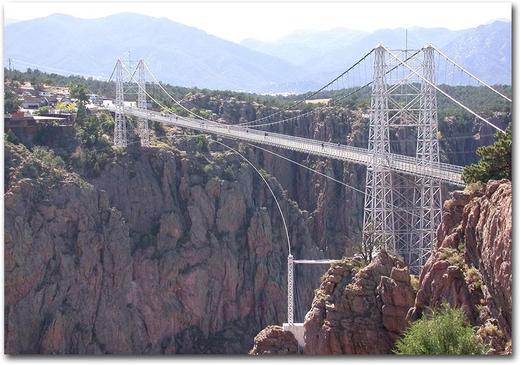 Royal Gorge Bridge and Park California – Imán para nevera, tamaño 2.4 x 3.1in