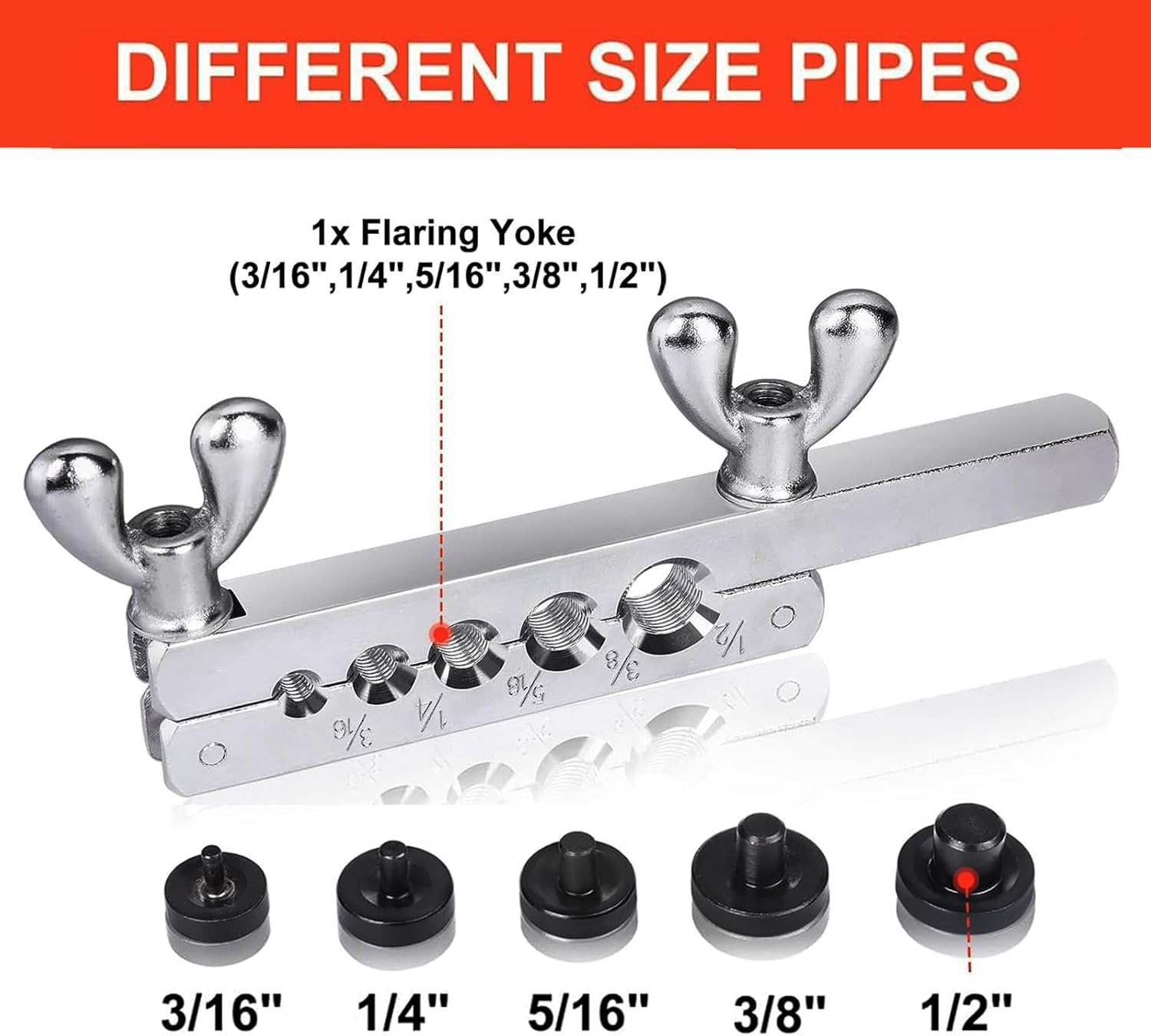 Legines Línea de freno de 25 pies 316 pulgadas + 16 piezas de accesorios de línea de freno+línea de freno Kit de herramientas de doble y simple