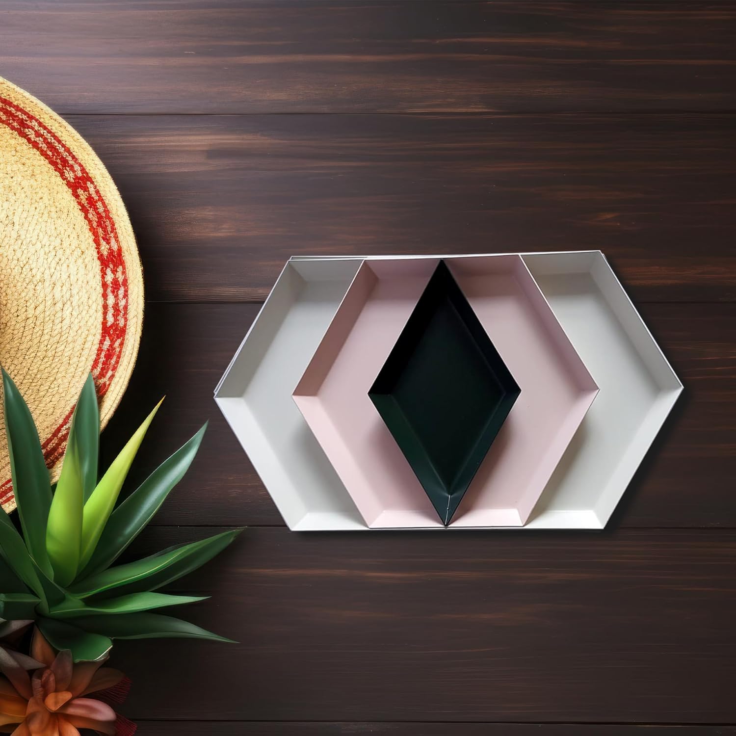 E&E SYL – Bandeja decorativa para mesa auxiliar, bandejas para decoración, bandejas para servir alimentos, bandejas para entretenimiento, decoración