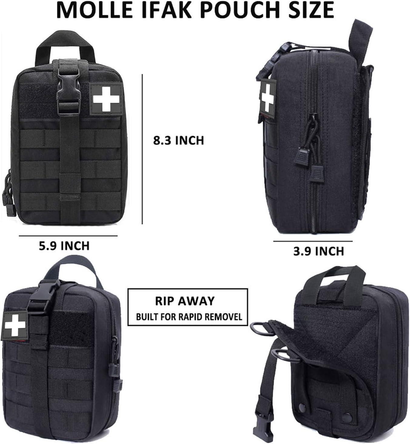 Molle Organizador de respaldo de asiento, organizador universal táctico para asiento trasero de automóvil, organizador de vehículos, organizador de