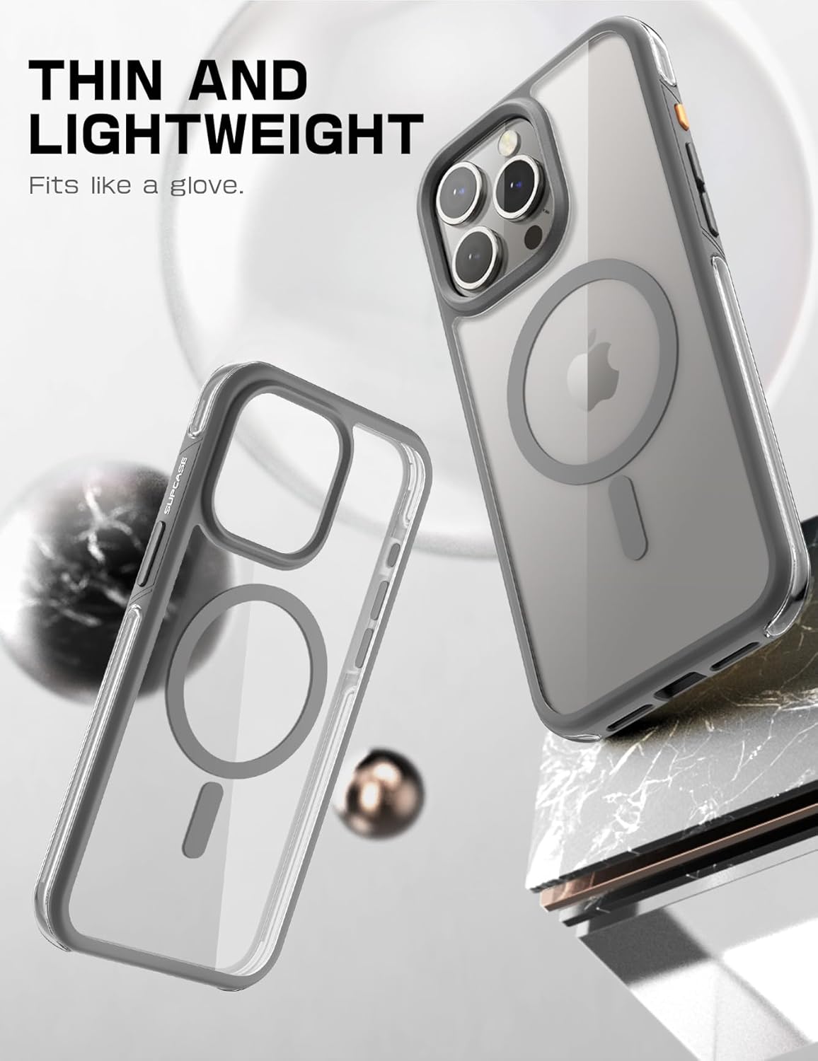 SUPCASE UB Air Mag – Funda para iPhone 15 Pro Max de 6.7 pulgadas con bolsa de aire, compatible con MagSafe protección contra caídas a prueba de