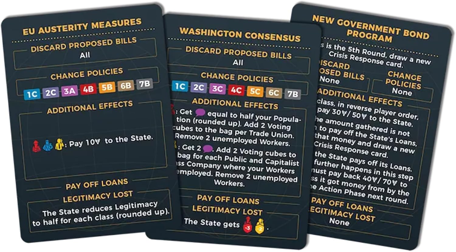 Expansión de Crisis & Control añade nuevos automas y módulos, juego en solitario, juego de mesa único basado en cartas asimétricas, a partir de 14