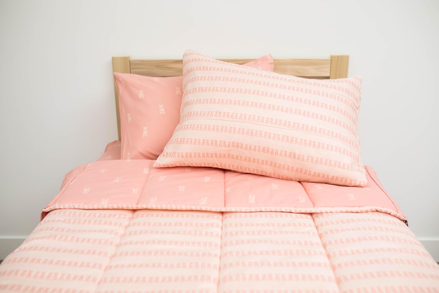 Beddy’s Nod & Winks – Juego de ropa de cama para niños, tamaño individual, Twinkle Toes, juego de 3 piezas rosa con funda de colchón con cremallera,