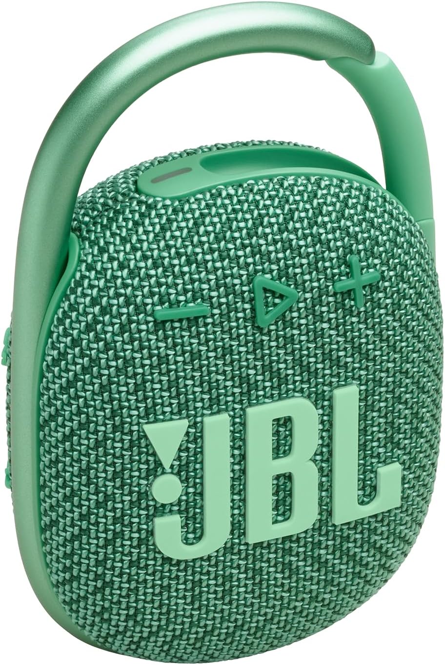 JBL Clip 4 Eco – Altavoz Bluetooth ultraportátil impermeable y a prueba de polvo, audio grande y graves impactantes, fabricado con un 90% de