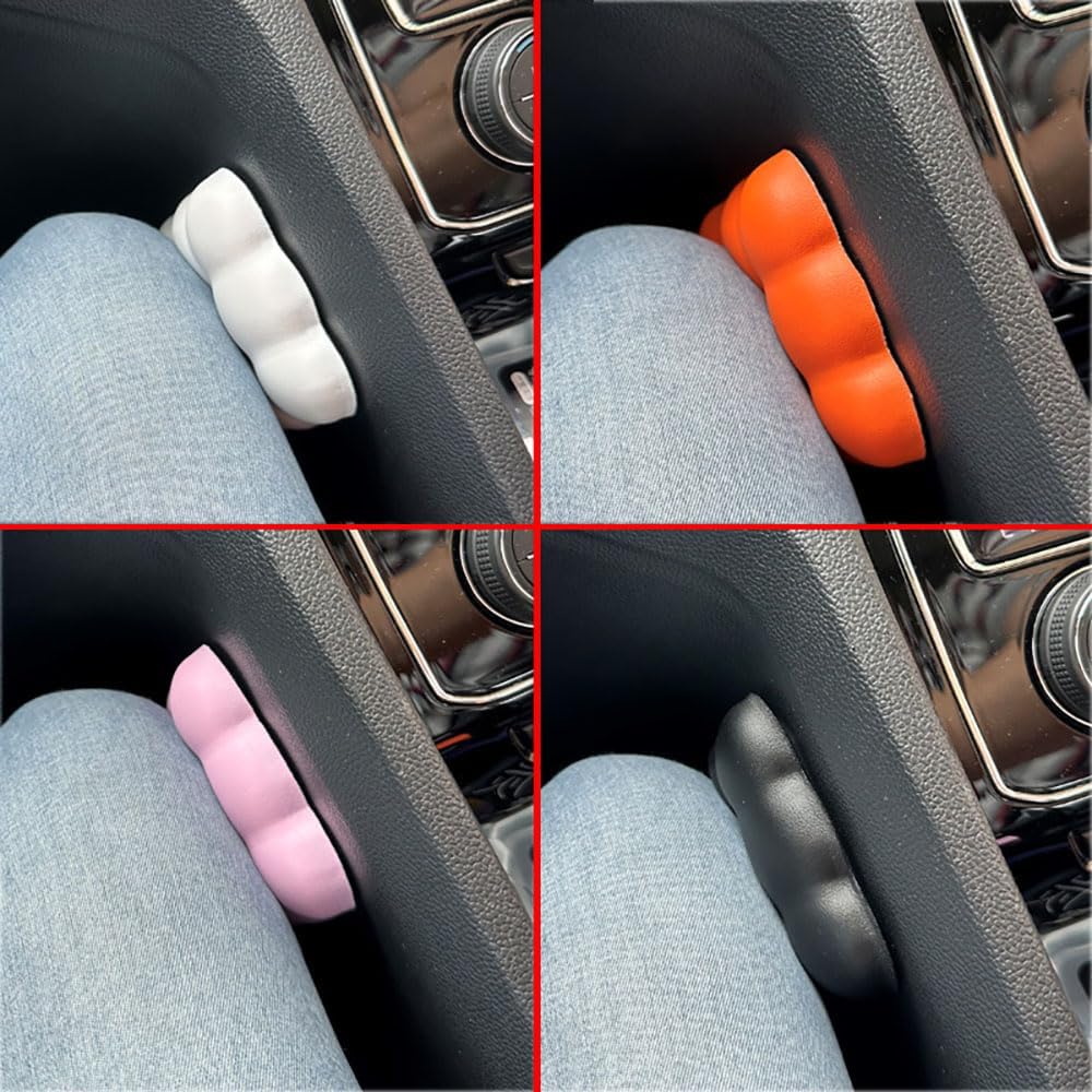 Owemtao Cojín para codo de automóvil, soporte de codo izquierdo de piel sintética, almohadillas de espuma viscoelástica, cojín extraíble para