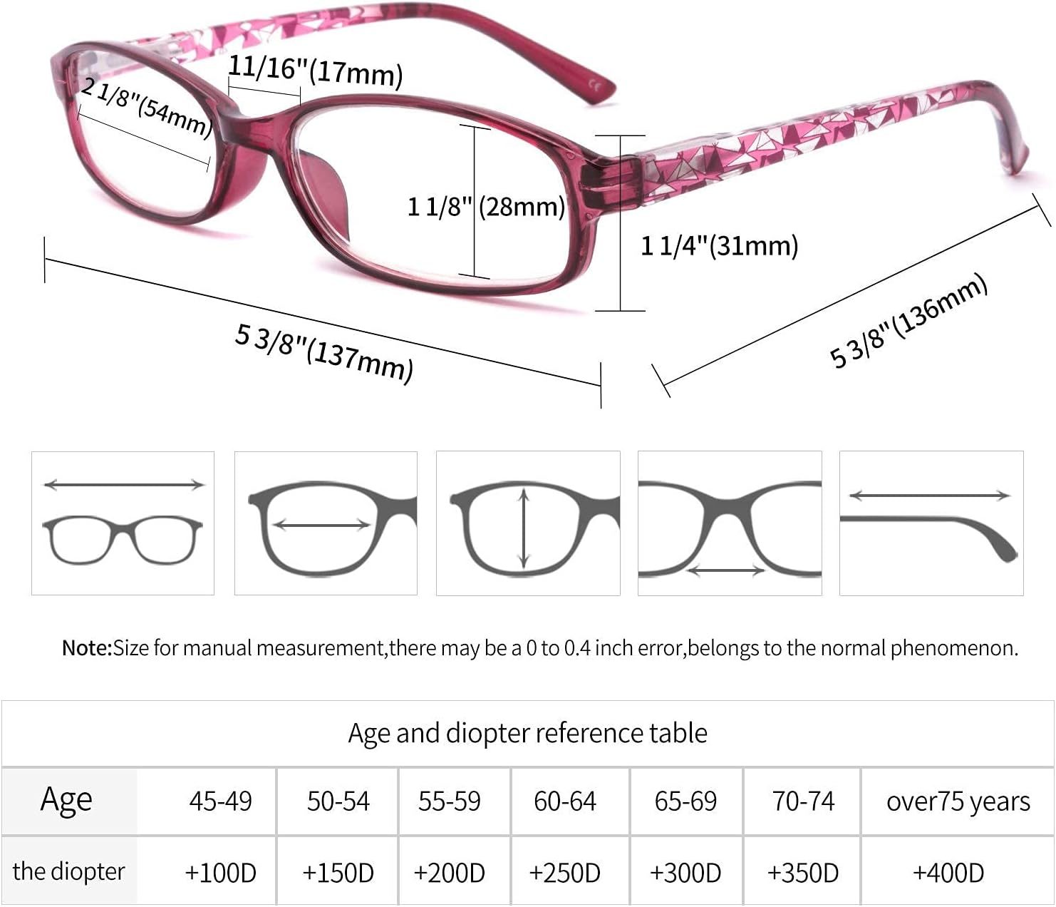 IVNUOYI Paquete de 4 lentes de lectura con bloqueo de luz azul, lectores de bisagra de resorte para mujer con patrón impreso, anteojos UV