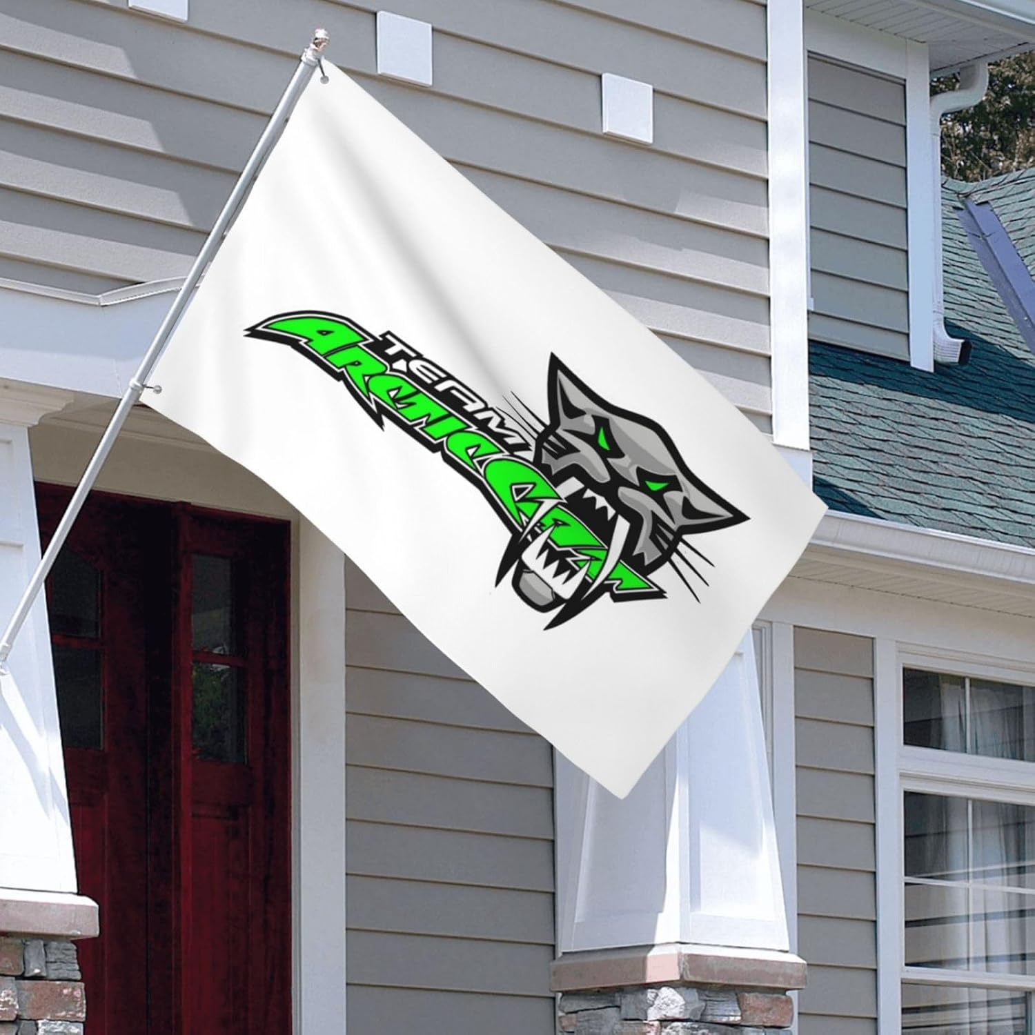 Arctic Cat – Bandera decorativa para exteriores de 3 x 5 pies, bandera de jardín, bandera individual para exteriores