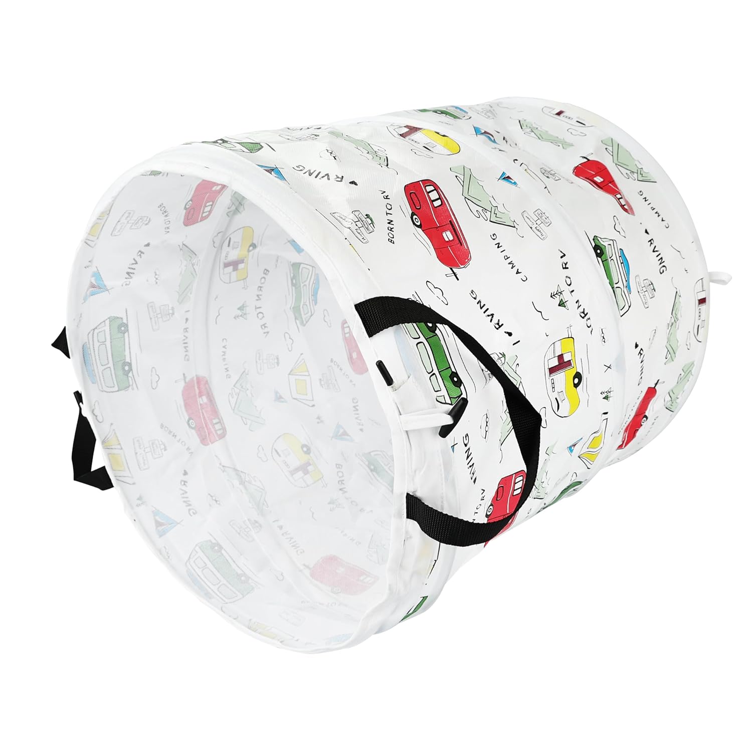 Orangutize Bote de basura plegable, portátil, para campamento, 19 x 20 pulgadas, cubo de basura desplegable para campamento, caravana y mucho más