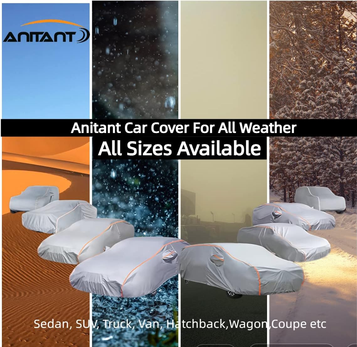 Cubierta de 9 capas para camioneta de cabina (cubierta de parabrisas de regalo), cubierta de camión grande, impermeable, para todo tipo de clima,