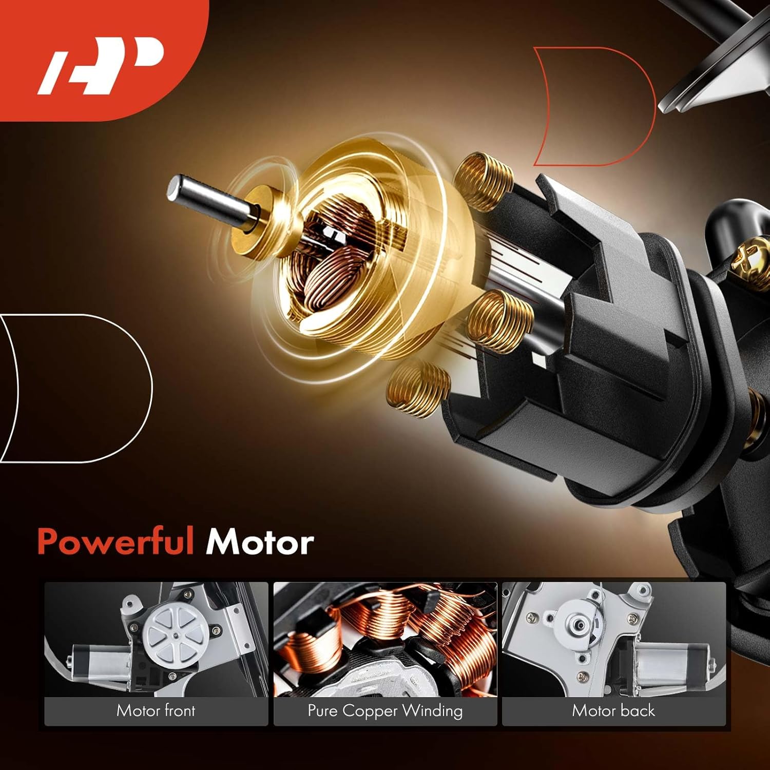 A-Premium Elevalunas eléctrico con motor compatible con Ford Focus 2008-2011 Delantero derecho del pasajero