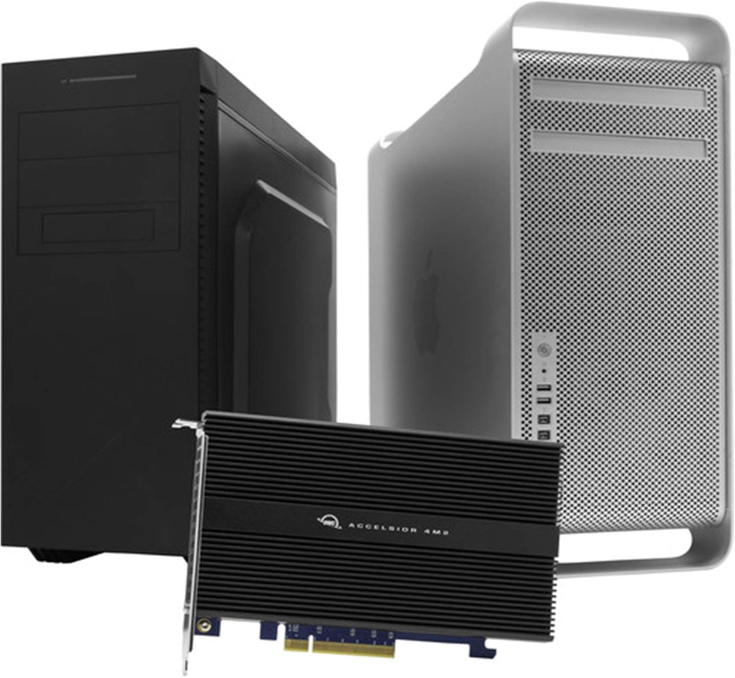 OWC Tarjeta adaptadora SSD Accelsior 4M2 PCIe NVMe M.2 de 4 TB compatible con Mac Pro 2019, Mac Pro 2010-2012 y PC Towers