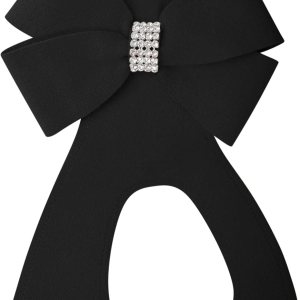 Susan Lanci Designs Premium Ultrasuede Nouveau – Arnés para perros y mascotas, color negro, SM Susan Lanci Designs Premium Ultrasuede Nouveau – Arnés para perros y mascotas, color negro, SM