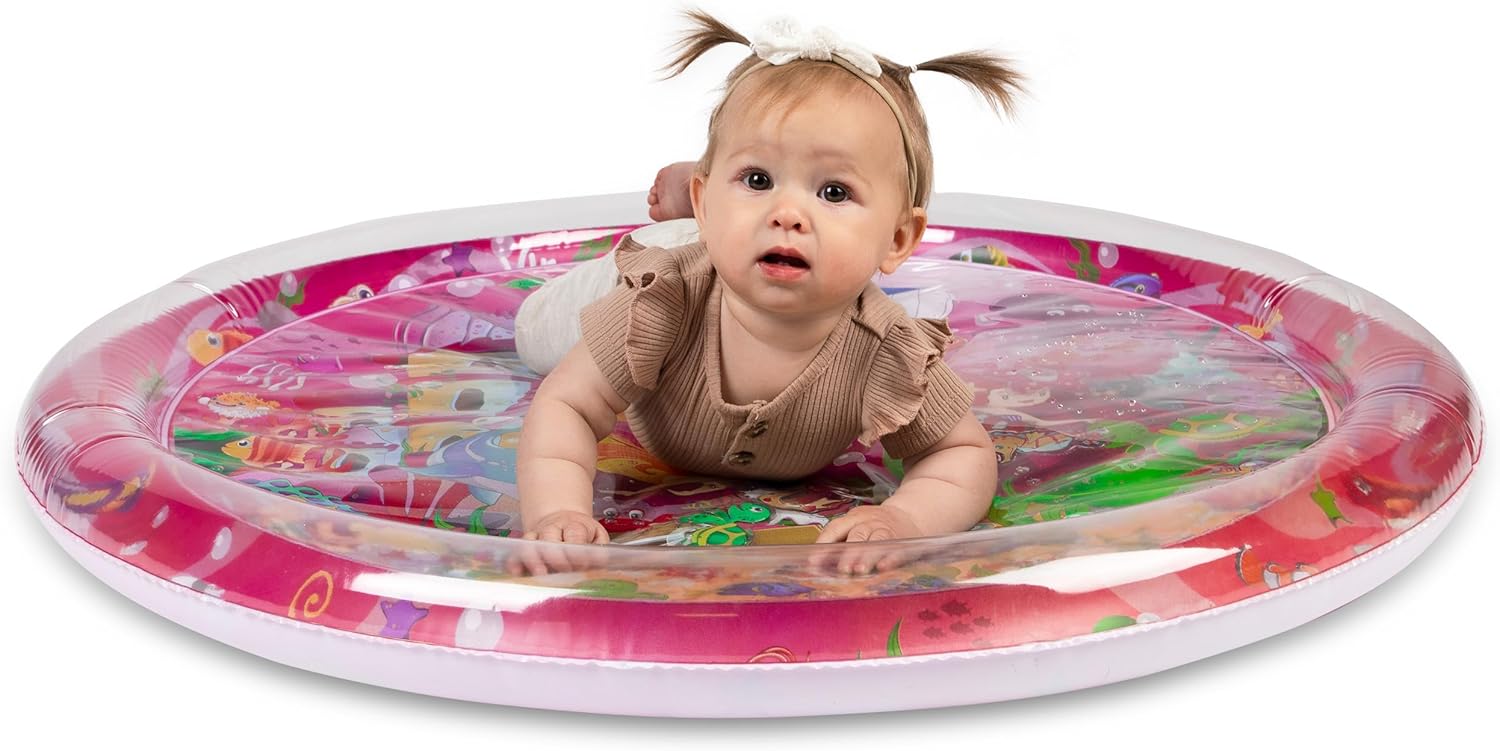 Tapete de agua para bebés  Alfombra de agua para bebés extremadamente duradera con diseños cautivadores  Tapete de agua boca abajo para bebé (diseño