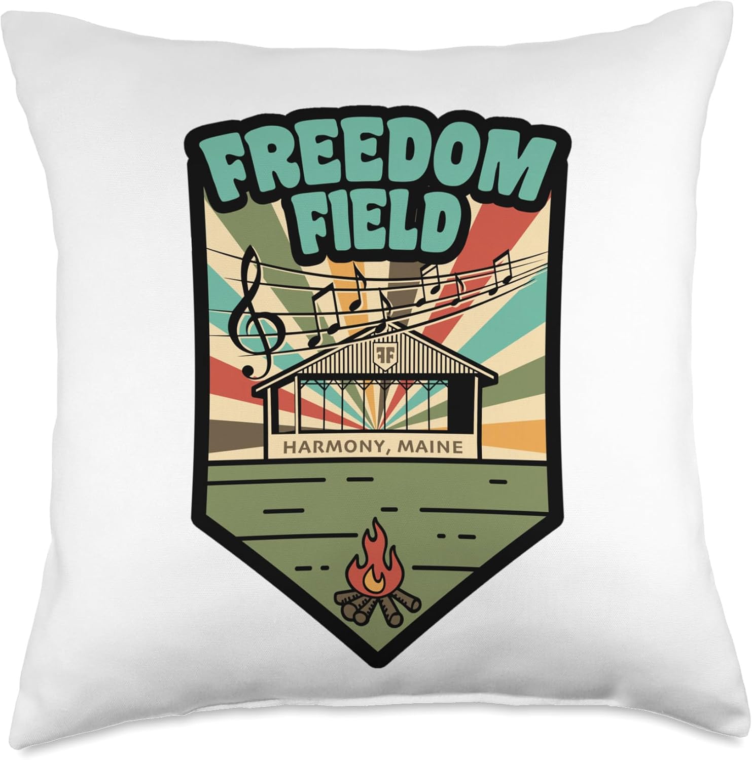 Freedom Almohada de campo, 18 x 18, multicolor
