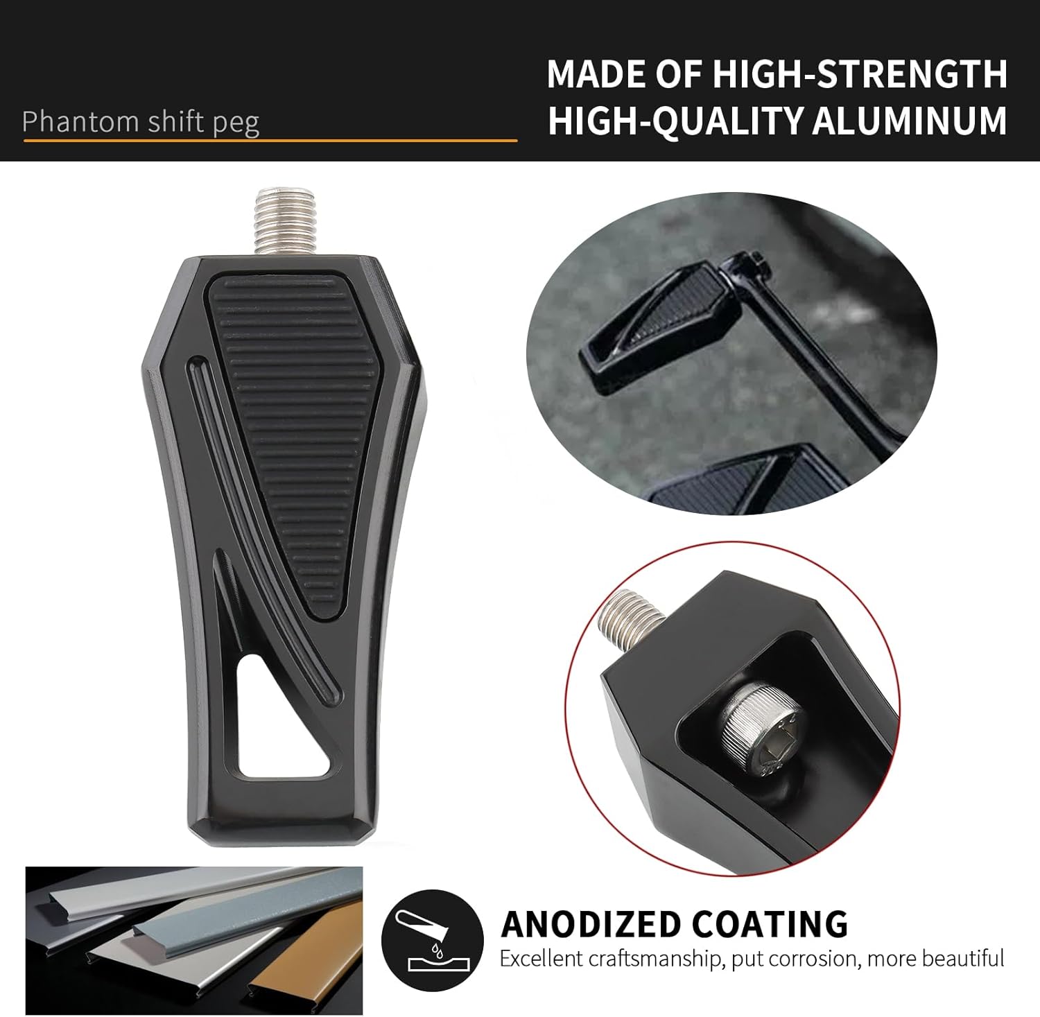 Phantom Shift – Clavijas de cambio para Harley Sportster XL 1200 883 Dyna Softail Touring Universal