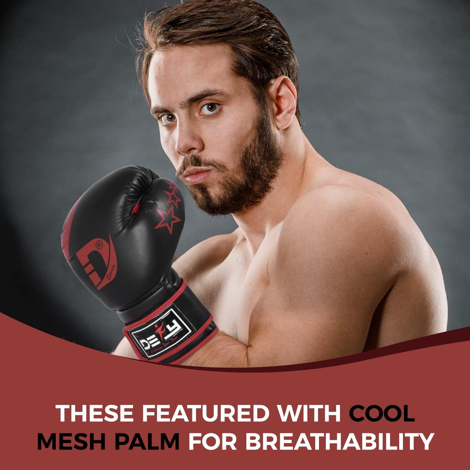 DEFY – Guantes de boxeo maravillosos para hombres y mujeres, para entrenamiento de Muay Thai, Kick Boxing, de cuero, Sparring, bolsa pesada, guantes
