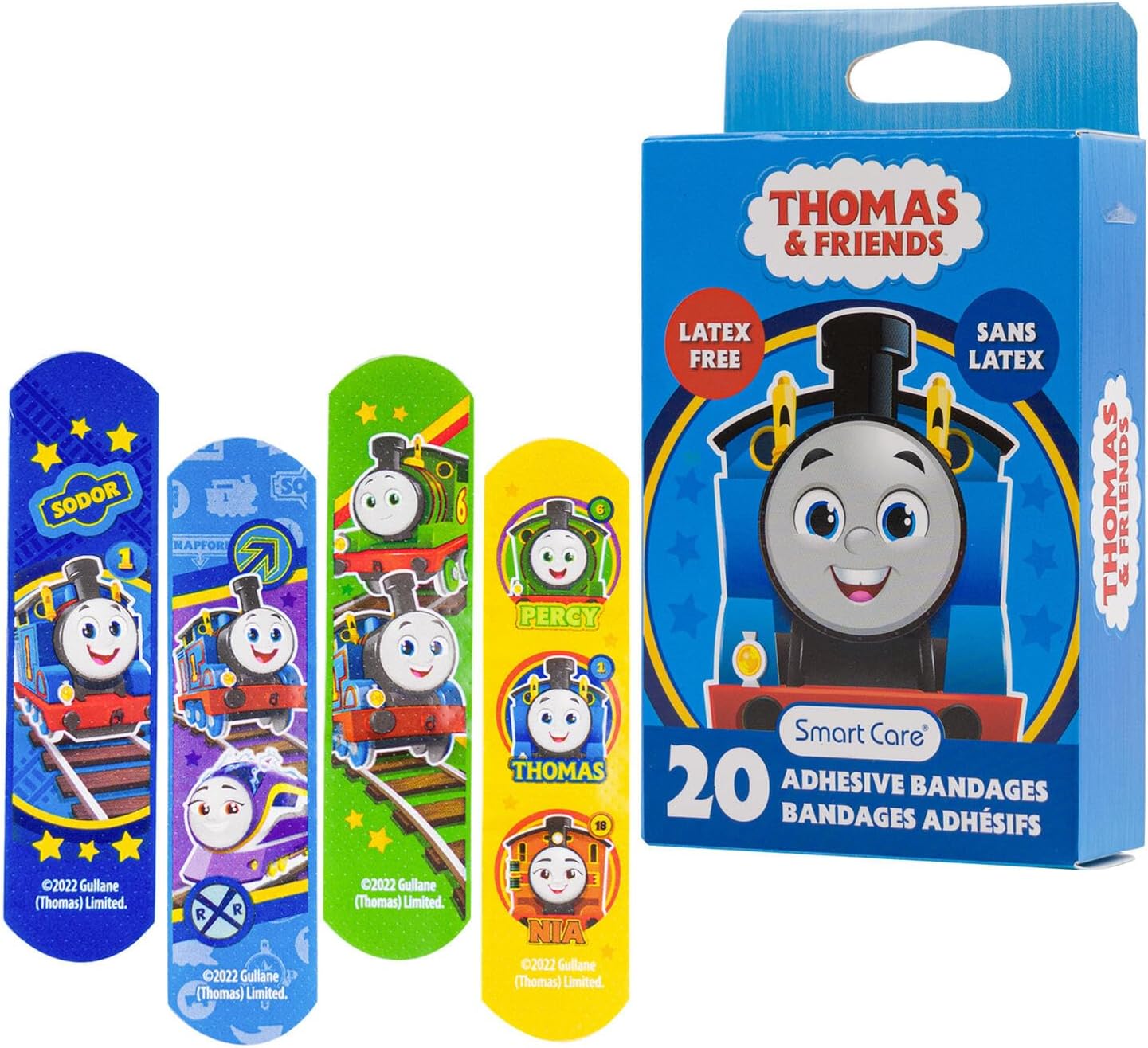 Vendas adhesivas Thomas para niños, 20 por caja, 2 unidades