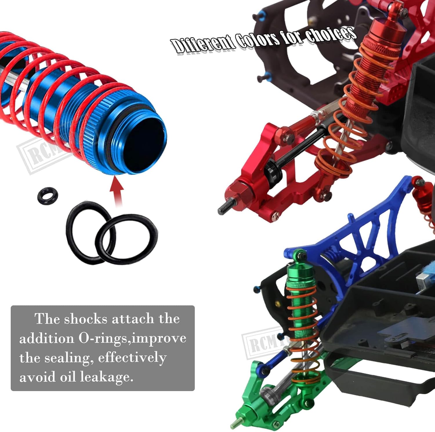 RC Upgrades Part para 110 Slash 2WD, eje de transmisión CVD, brazo de suspensión trasero delantero de aleación, bloque de rueda, bloques de