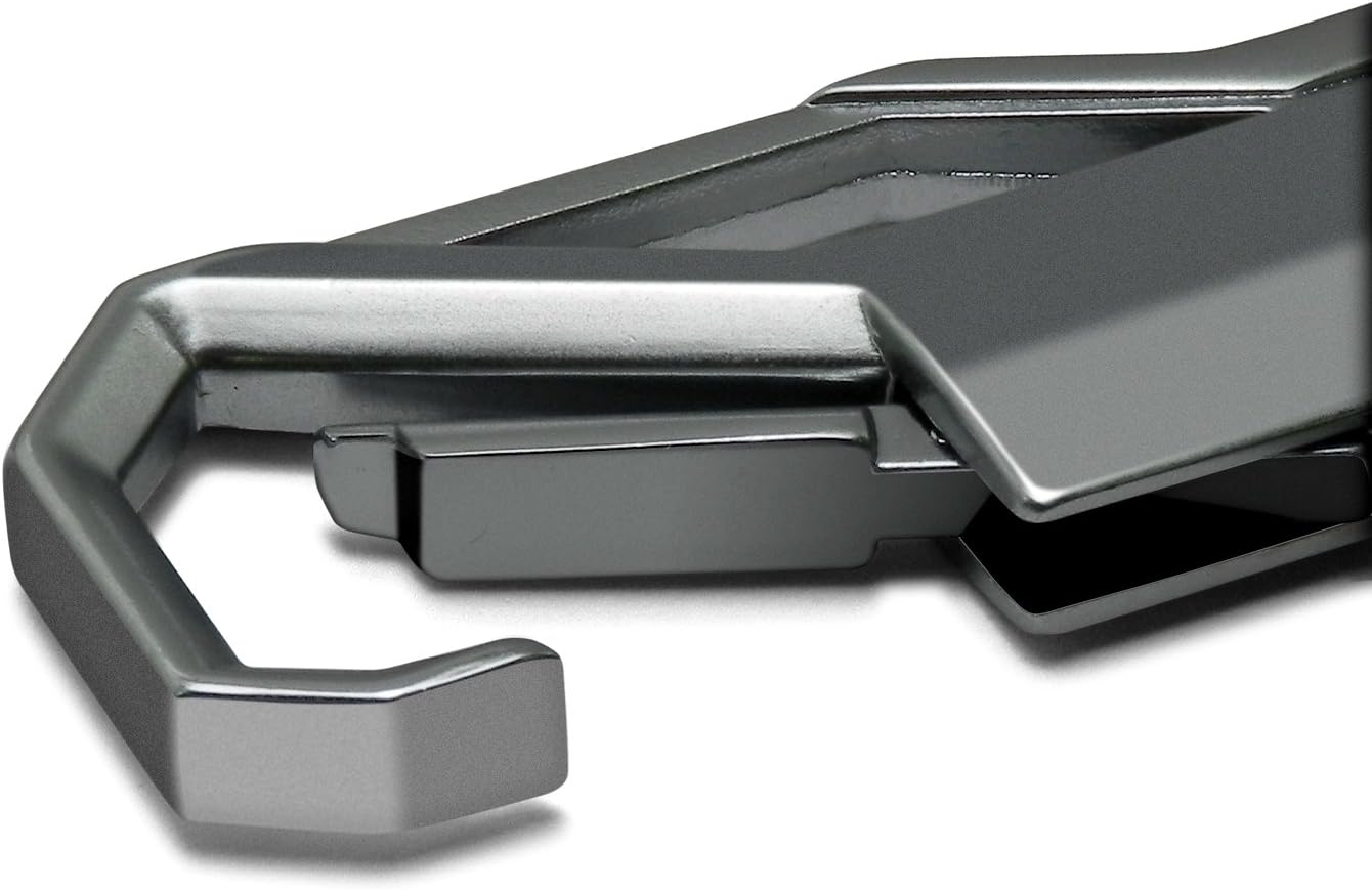 Compatible con Ford F-150 2015 a 2022 Gunmetal Negro Mosquetón Estilo Mosquetón Metal Llavero