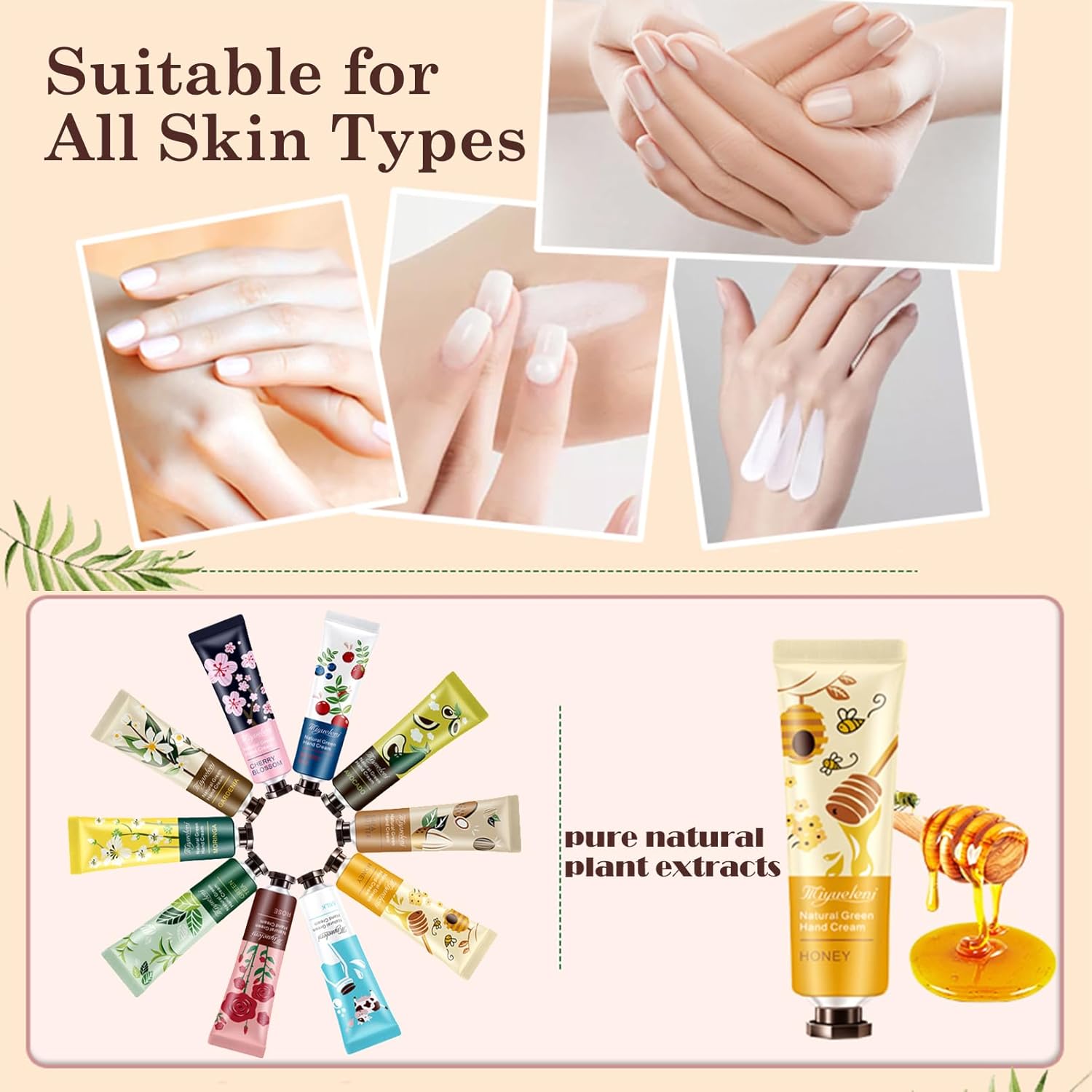 ailixinda Paquete de 20 unidades de crema de manos, crema para el cuidado de las manos, regalo para mujeres, loción de manos de tamaño de viaje para