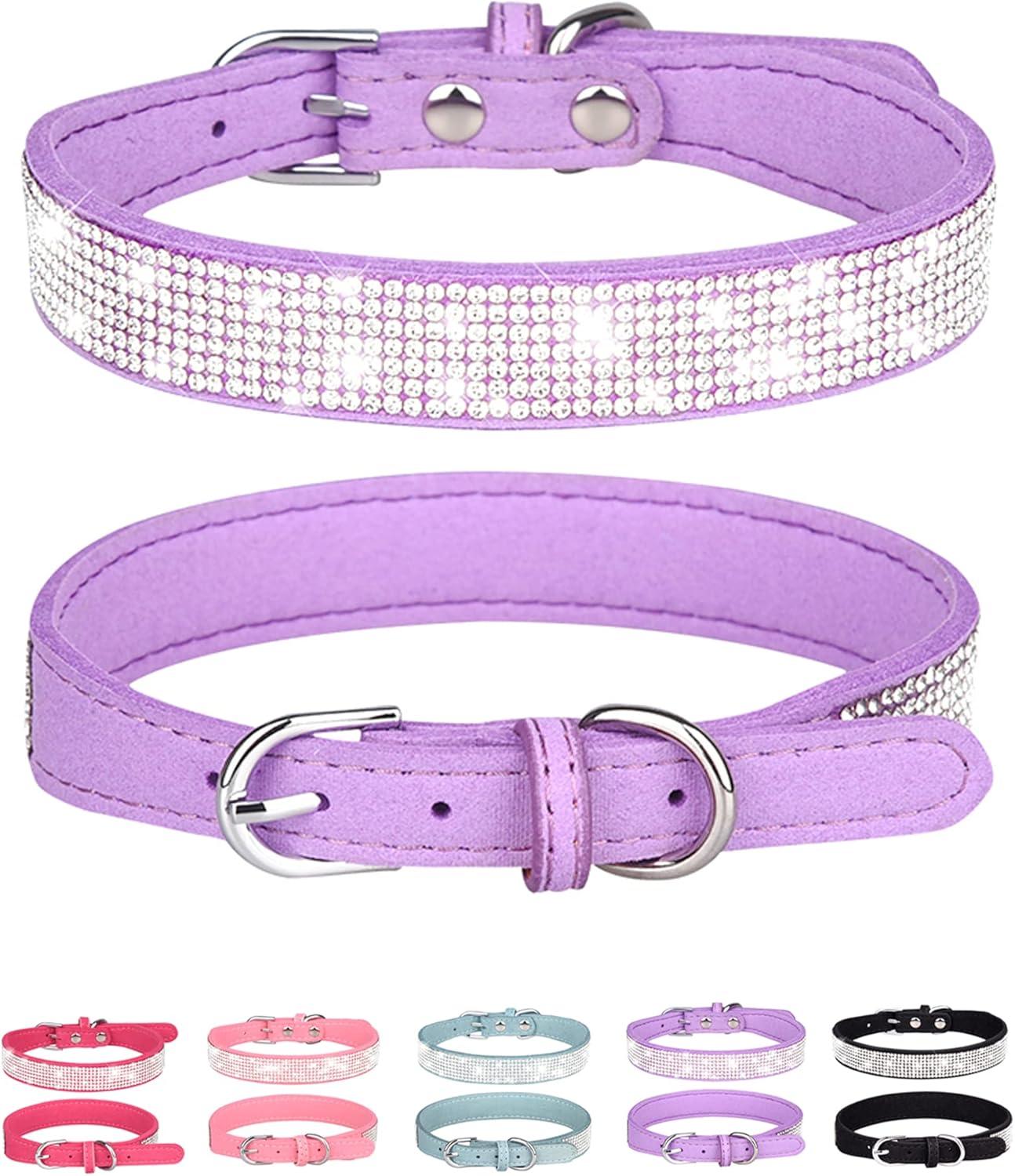 Petank Collar de perro para perros pequeños, medianos y grandes, collar de perro pequeño para hembras, collar de perro rosa, collares de cachorros