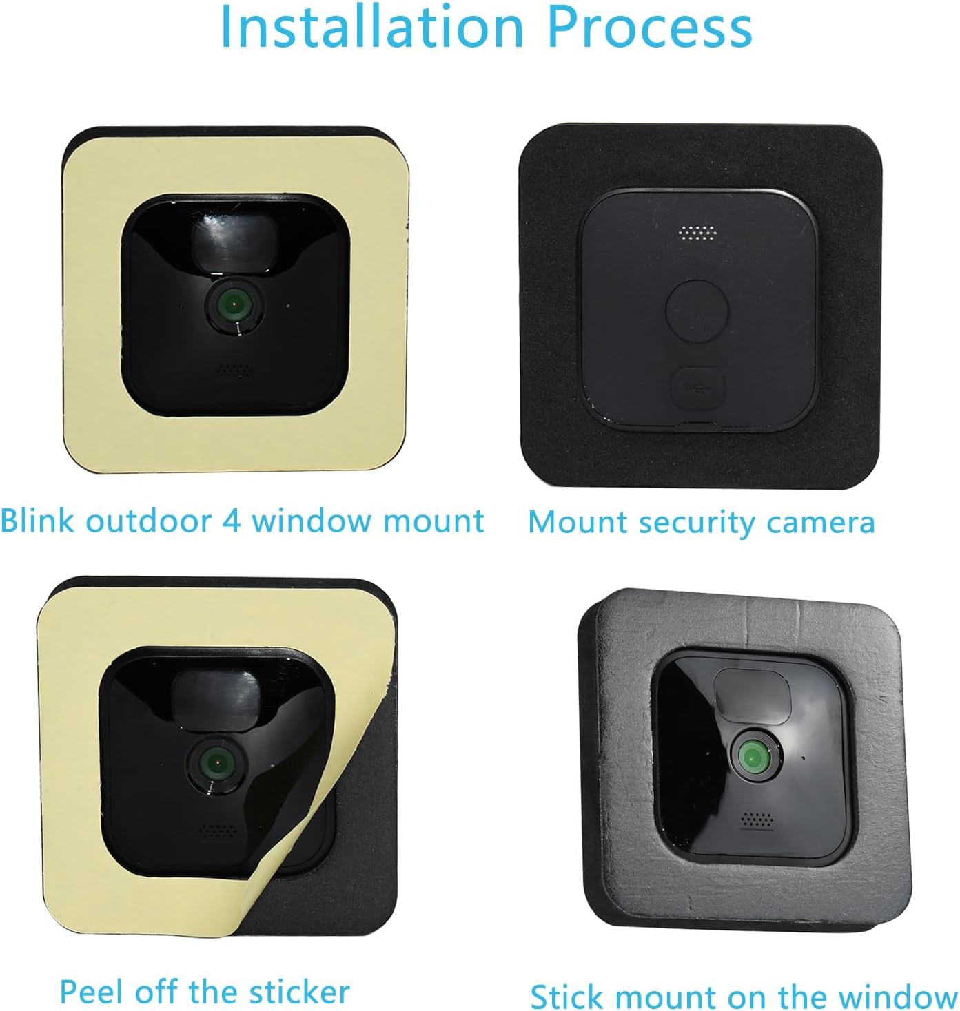 TEKCAM Soporte de ventana compatible con Blink Indoor Blink Outdoor (3 generación), cámara Blink Outdoor 4 (4. generación), paquete de 2 soportes de