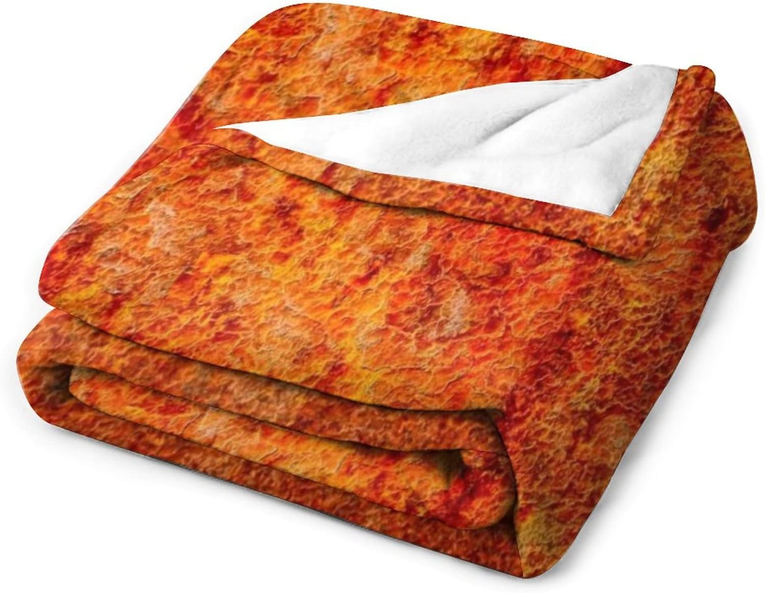 Manta de franela de forro polar naranja quemado de 50 x 40 pulgadas, ligera y esponjosa, para invierno y otoño, acogedora y suave para decoración
