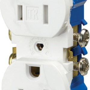 EATON Wiring TWR270w Receptáculo dúplex resistente a manipulaciones y a la intemperie, 15 amperios, 2 polos, 3 cables, 125 voltios, color blanco EATON Wiring TWR270w Receptáculo dúplex resistente a manipulaciones y a la intemperie, 15 amperios, 2 polos, 3 cables, 125 voltios, color blanco