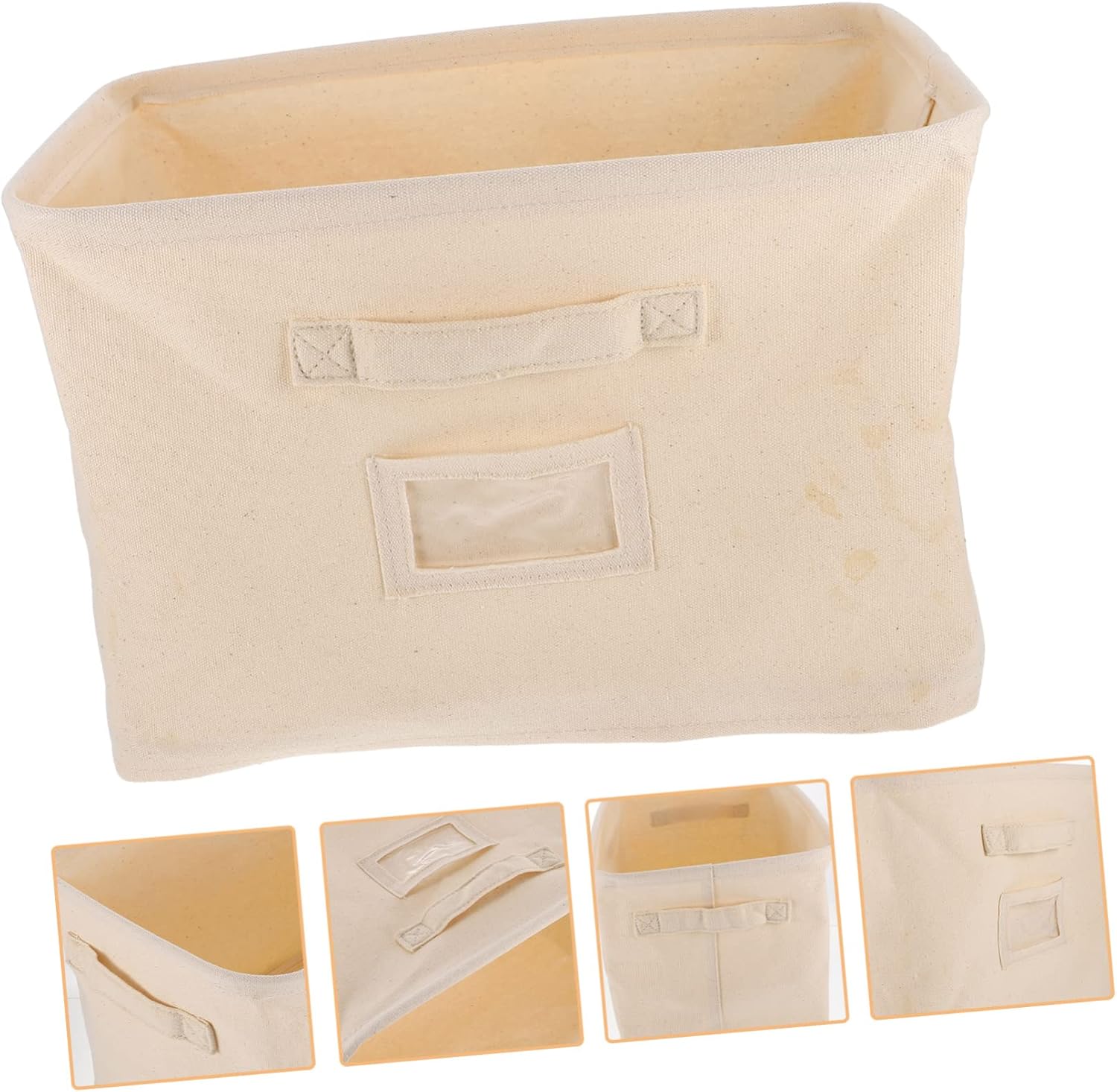 Cabilock Caja de almacenamiento de tela de 5 piezas, cestas de almacenamiento para ropa, organizador de ropa plegable para armario, contenedores de