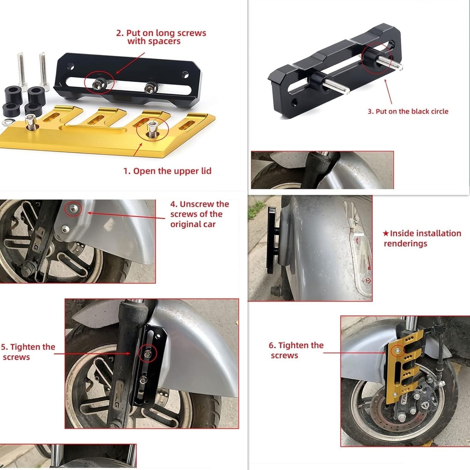 ERUKEI Para Yamaha X-MAX Xmax 125 250 300 400 Protector lateral de caída de motocicleta Protector de horquilla delantera Protector de guardabarros