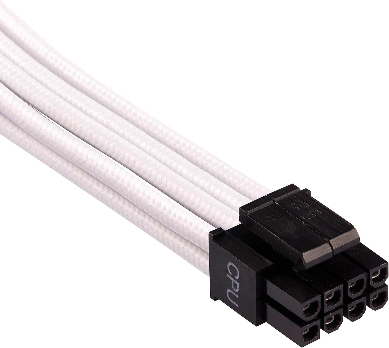 Corsair Cables EPS12VATX12V prémium con funda individual, color blanco, para fuentes de alimentación Corsair